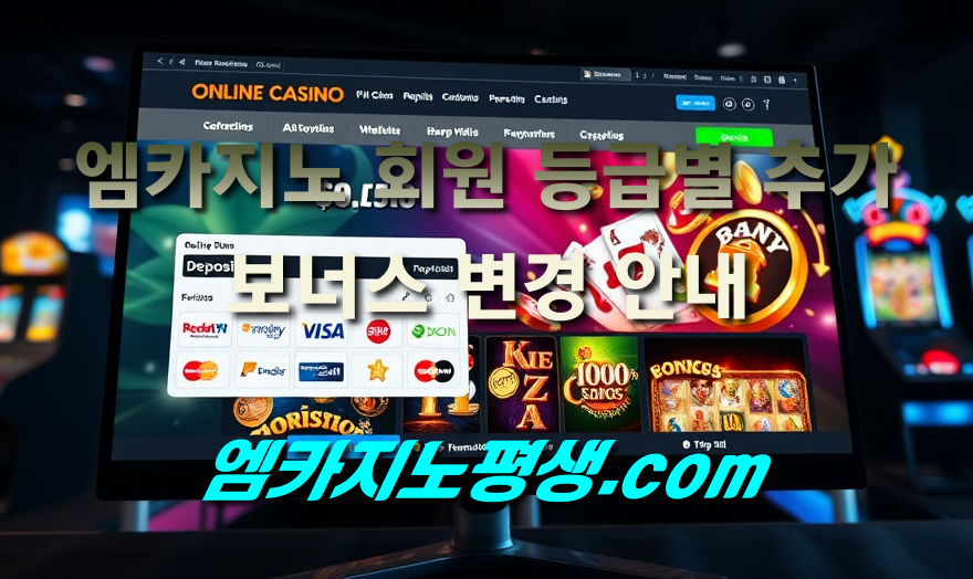 엠카지노 회원 등급별 추가 보너스 변경 안내